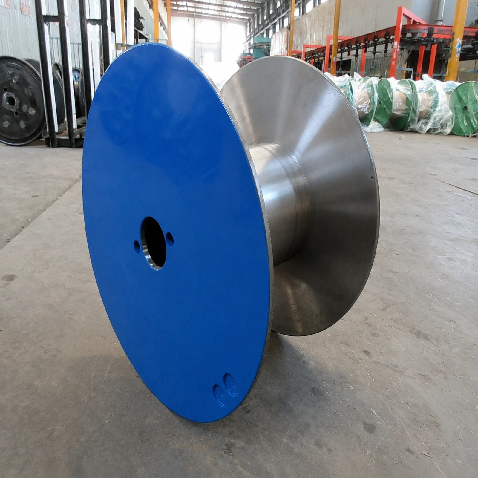 Close view of stainless steel wire rope strands used for construction reference